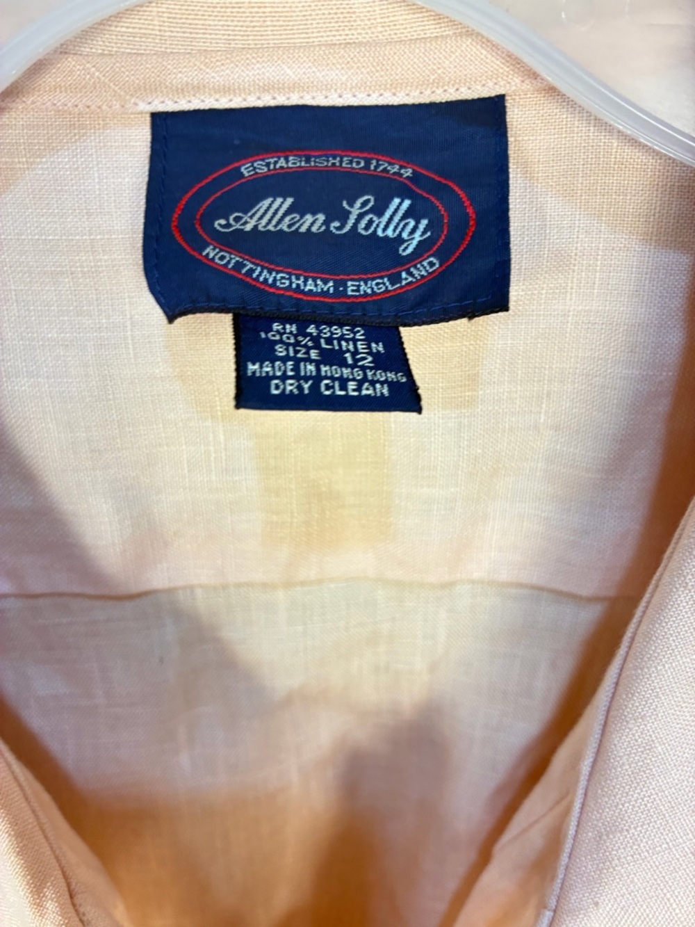 Vintage Allen Solly 100% Linen Pleated Button Front Maxi Dress - Picture 2 of 10
